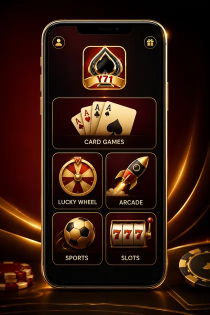 Y71 game lobby categories illustration
